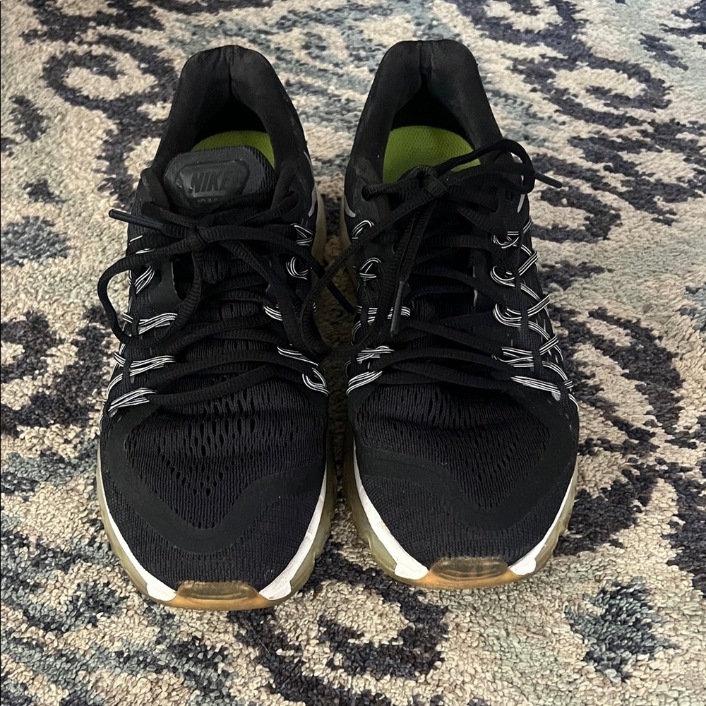 Nike Black and White Running Shoes- size 8